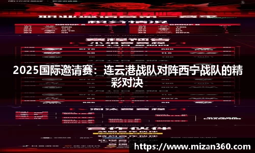 2025国际邀请赛：连云港战队对阵西宁战队的精彩对决